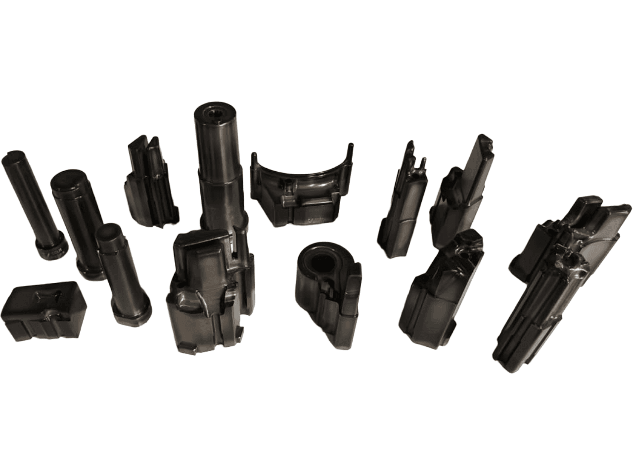 Set of inserts viewed from the front